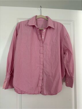 Daily Drills Pink Striped Button-Down Shirt